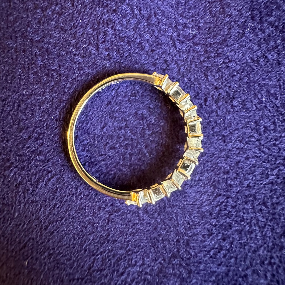 Millie Ryan Princess Cut Single Row Ring - Picture 3 of 6